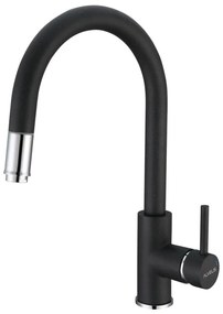 ALVEUS 1129022 - Mosogatócsap kihúzható permetezővel DELOS 38 cm gránit/fekete