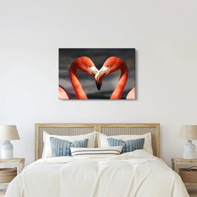 Két szerelmes flamingó képe (90x60 cm)