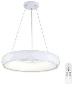 Top Light - LED dimmelhető csillár zsinóron APOLO LED/45W/230V fehér + távirányító