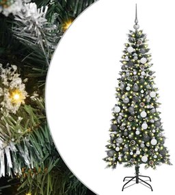 Mű karácsonyfa LED -es lámpákkal Zöld 180 cm PVC