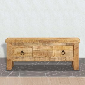 tömör mangófa dohányzóasztal 90 x 45 x 35 cm