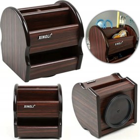 Fa Szervező Íróasztalra, Tartó Eszközöknek, Tárgyaknak, Szortírozó