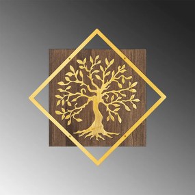 Tree v2 - Gold fa-fém faldekoráció
