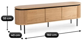 TV Állávny Tölgy Színben. Rtv BECK 160 cm.