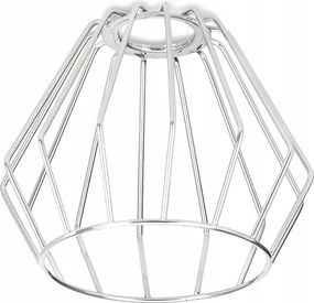 Meta huzal lámpabúra E27 loft gyémánt króm