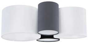 Globo 15586-4D - Mennyezeti lámpa MAKKI 4xE27/15W/230V fehér/szürke/fekete