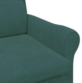 karosszék Sötétzöld 76 x 94 x 102 cm Bársony