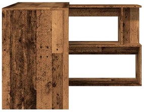 sarokasztal Régi fa 200,5x50x76 cm Gépelt fa