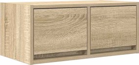 vidaXL sonoma tölgy színű szerelt fa fali TV-szekrény 60x31x25,5 cm