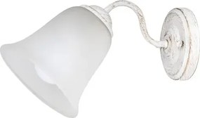 Beltéri fali lámpa e27 40w matt fekete/opál üveg fabiola