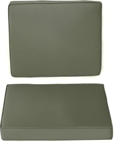 Outsunny 2 darabos Ülőpárna Készlet, 56 x 52 cm-es Székpárnák Cipzárral, Szövet Borítás, 7 cm Vastag Párna, Mosógépben Mosható Ülőpárna Otthonra, Kert