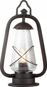 Kültéri zseblámpa lábazat barna klasszikus vintage retro Elstead