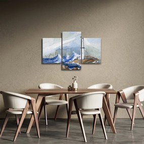 Világítótorony festményének képe (90x60 cm)