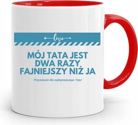 Piros Bögre Apának Apa Vagányabb Apa nyomtatott fényképpel