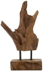 Akar szobor teak 20x11x34cm