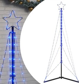 vidaXL kék LED karácsonyfa 363 LED 182 cm