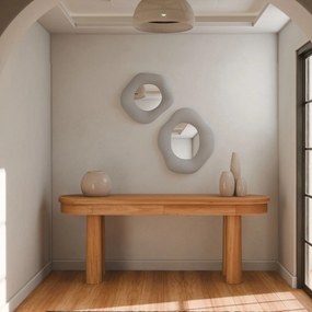 Dekoratív tükör Szett (2 db)Wabi Sabi Lune - Betonszürke