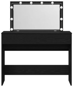 pipereasztal LED világítással Fekete tölgy 100x40x120 cm