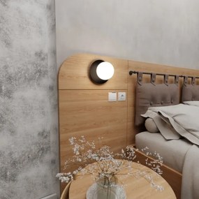 Fali lámpa MINERVA 1xE14/10W/230V fekete