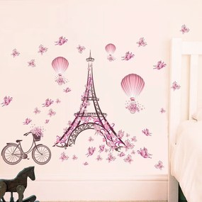 Vidám Fal |  Falmatrica Eiffel-torony pillangókkal