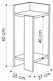 Elos Right White éjjeliszekrény