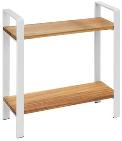 WENKO 53024100 - LOUISA polc 32x33 cm fehér/barna