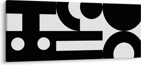 Kép - Geometriai absztrakció N⁰3 (120x50 cm)