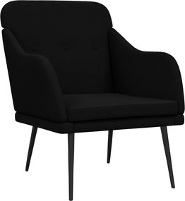 vidaXL fekete szövetfotel 63 x 76 x 80 cm