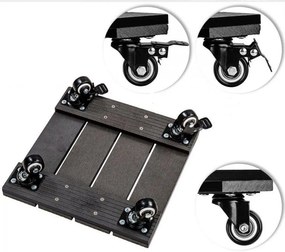 STILISTA Mozgó talapzat virágcseréphez világos barna