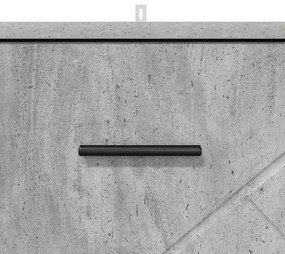 Éjjeliszekrény fiókkal Beton szürke 38 x 38 x 66 cm Faanyag