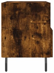 füstös tölgy színű szerelt fa éjjeliszekrény 40 x 35 x 47,5 cm