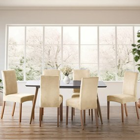 Restilo Feszítő huzat székhez Sento világos bézs, 48 x 48 x 58 + 10 cm, 6 db-os szett