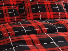 Mikroplüss ágyneműhuzat ALBURY piros Ágyneműhuzat mérete: 70 x 90 cm | 140 x 220 cm