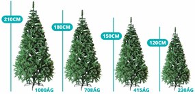 Nordmann műfenyő fém talppal, 4 méretben-180 cm