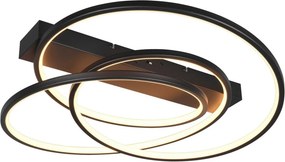 TRIO 649110132 DARVIN Modern LED Mennyezeti Lámpa Fekete LED IP20