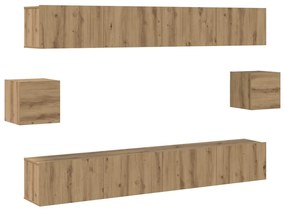 TV szekrény garnitúra 6 pcs Mesteri régi 100 x 30 x 30 cm