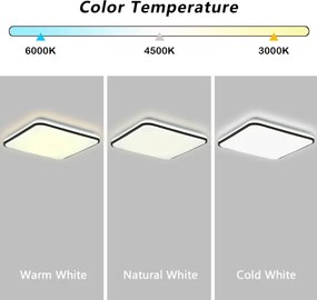 Brilagi - Dimmelhető SMART LED mennyezeti lámpa 24W/230V 43x43 cm Wi-Fi Tuya + távirányító