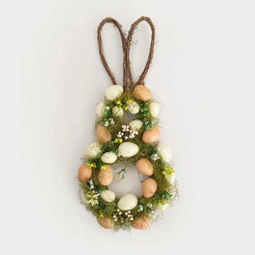 Rabi húsvéti koszorú nyuszifülekkel 53 cm Homla