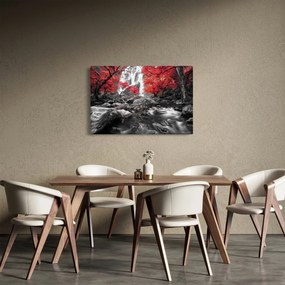 Kép - Vízesések az őszi tájban (90x60 cm)