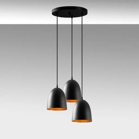 Kábeles csillár TATTOO 3xE27/40W/230V fekete