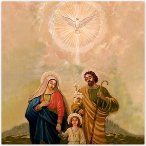 Poszterek 100x100 Szent Család József Mária