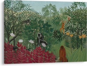 Kép - Henri Rousseau, Tropical Forest with Monkeys, reprodukciók (70x50 cm)