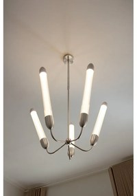 Ezüstszínű acél függőlámpa üveg búrával ø 86 cm Lemon Squeeze – UMAGE