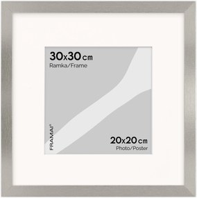 Ezüst keret Hen Pass S 30x30 cm passe partout