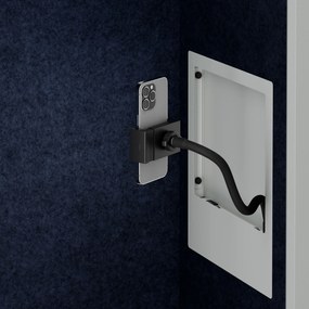 Sally 1150mm korpus Szary - siedzisko Granatowy