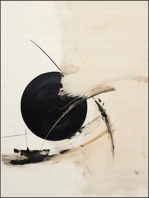 Kortárs művészet poszter 21x30cm Bézs barna nappaliba #551