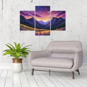 Kép - Lila táj (90x60 cm)