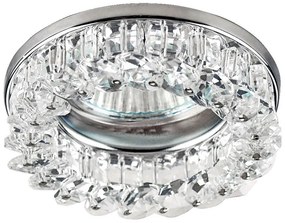 PREZENT 71033 CRYSTAL Kristály Spot Lámpa Króm, Átlátszó GU10 IP20