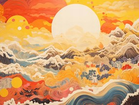 Poszter 40x30cm Szél és Nap vers