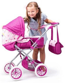 Woody Egyszarvús játék babakocsi, 75 x 82 x 44 cm